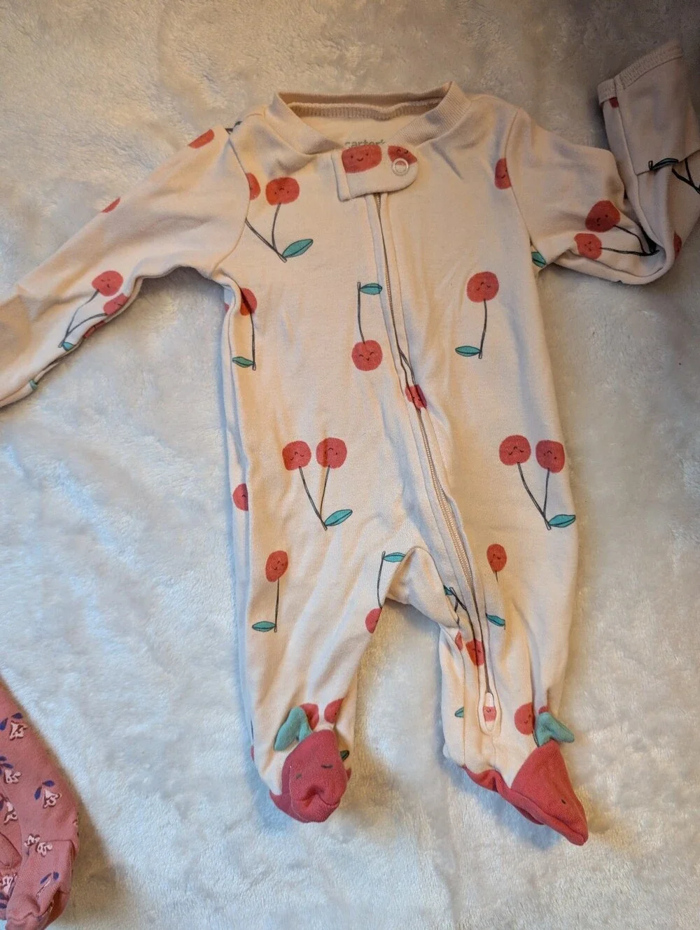 ✨ NWOT Carter’s Baby Girl 2-Way Zip Sleep & Play Pajamas Set | Size NB ✨